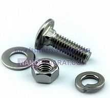 Carriage Bolt with Nut and Washer